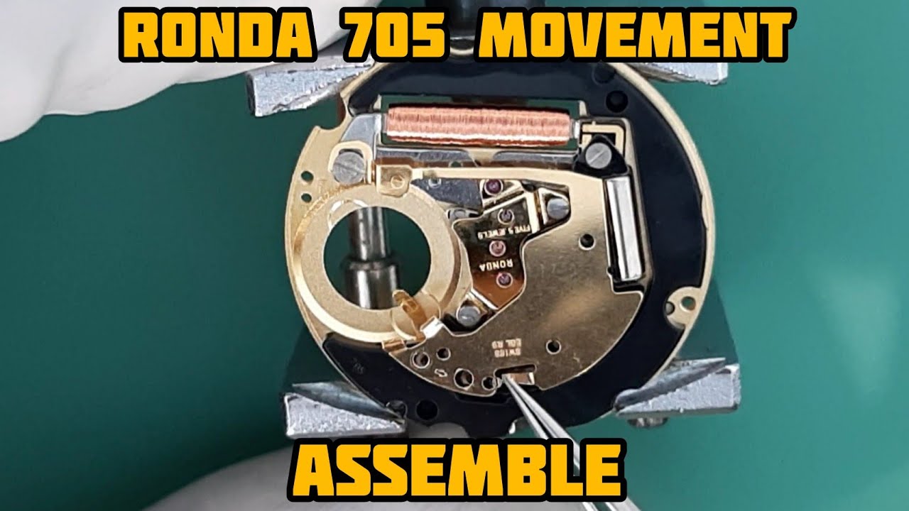 How To Service RONDA 705 Swiss Made Movement | Assemble Tutorial | SolimBD | Watch Repair Channel