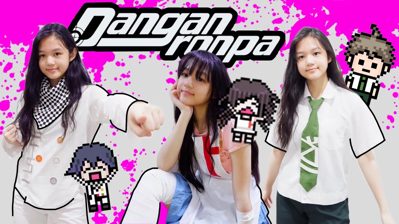 DIY Danganronpa Cosplays!! Kokichi, Mikan, Hajime :)