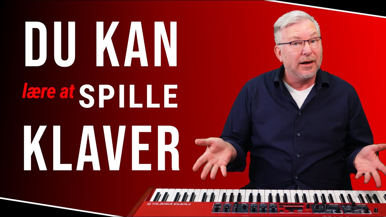 Du KAN lære at spille klaver #1 - de første 5 noder og 5 toner!