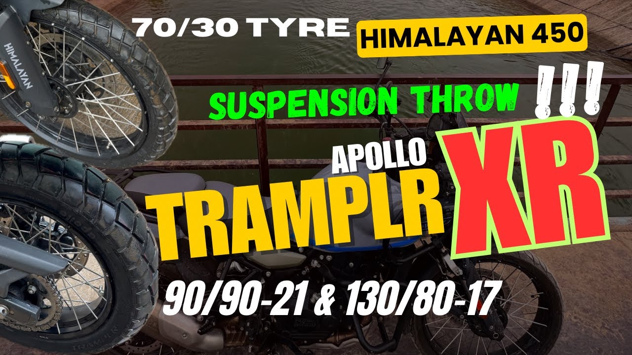 Best tyres for Himalayan 450 Apollo Tramplr XR | Himalayan 450 accident damage repair#himalayan450