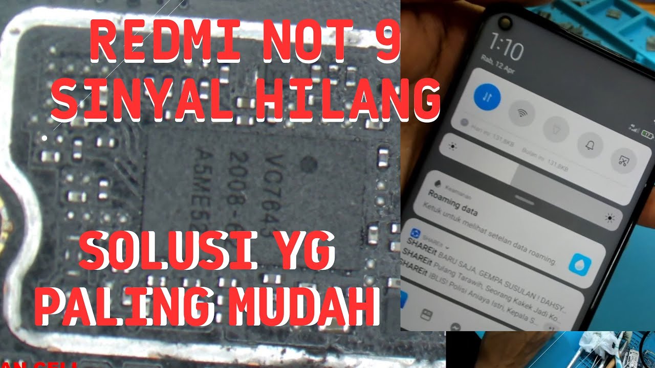 REDMI NOT 9 SINYAL HILANG JANGAN GANTI RF DULU