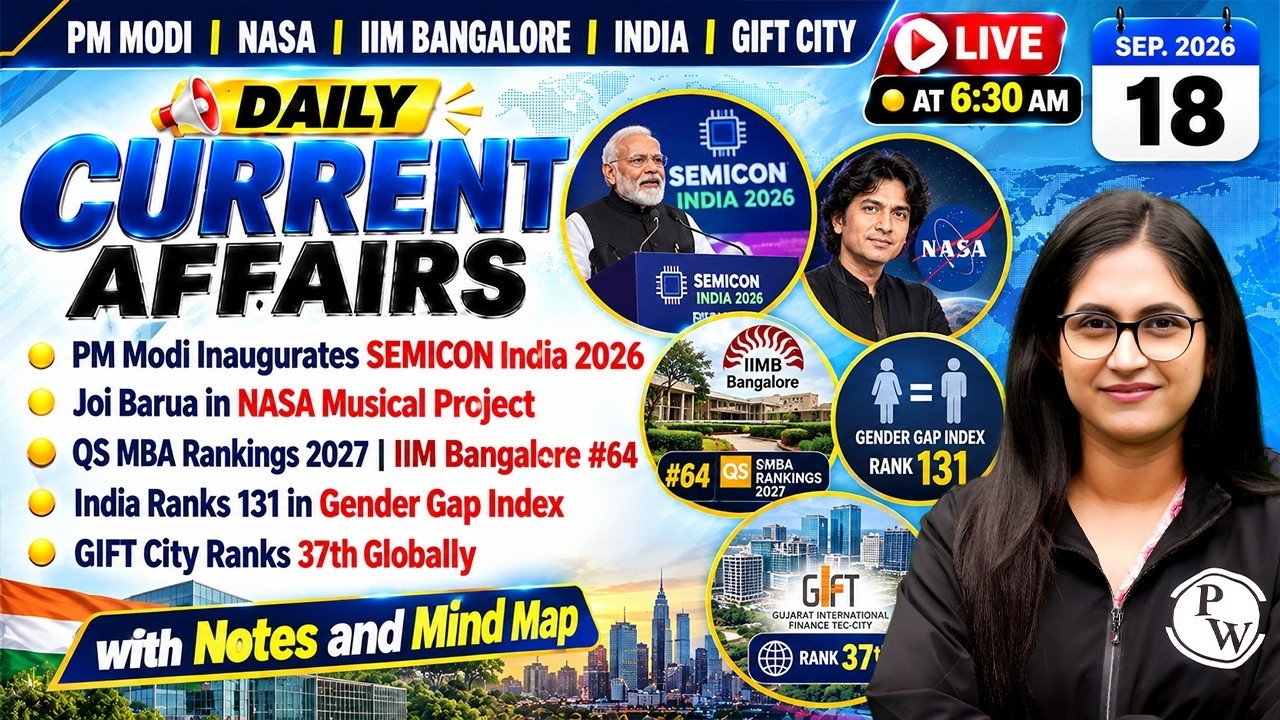 18th Sept 2026 | Current Affairs Today | Banking Current Affairs 2026 | by Sushmita Ma'am
