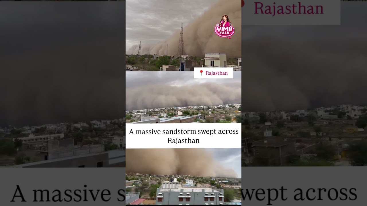 A massive sandstorm swept across Rajasthan #explorepage