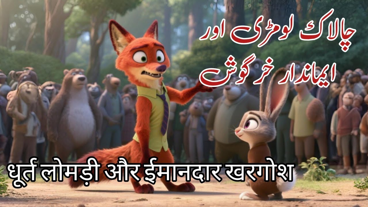 Lomri Aur Khargosh | Dream Stories | Moral Story in Urdu/Hindi | Urdu Fairy Tales | Cartoon Story