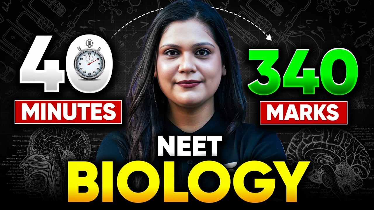NEET 2026 : 40 Min 340 Marks in NEET Biology | Chapter-Wise Weightage Analysis | Garima Goel