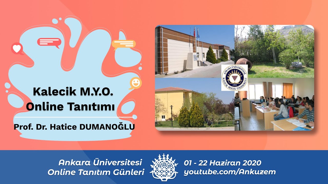 Kalecik MYO - Ankara Üniversitesi Online Tanıtım Günleri