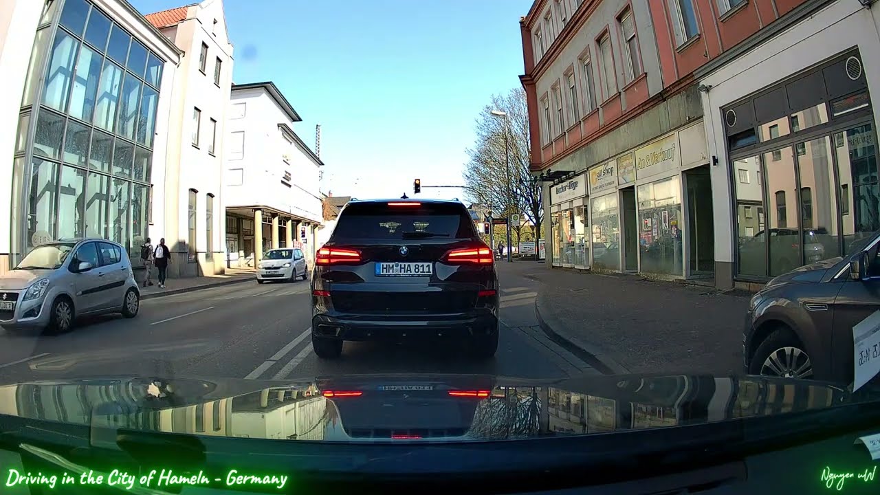 Driving in Hameln - Lower Saxony - Germany