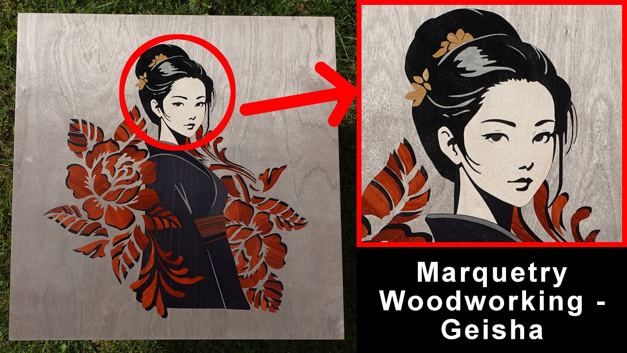 Cutting 100+ Pieces of Wood for a Single Image – Marquetry Build