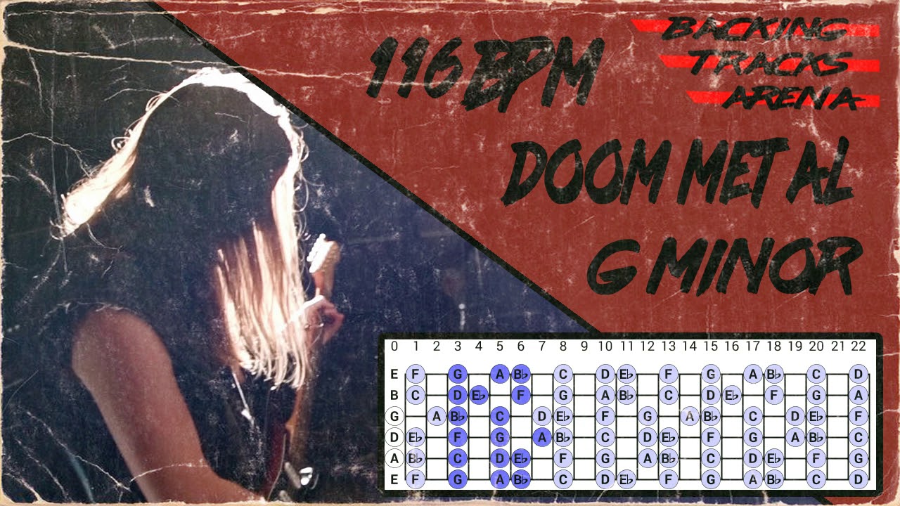 Doom Metal Backing Track | G minor 116 BPM