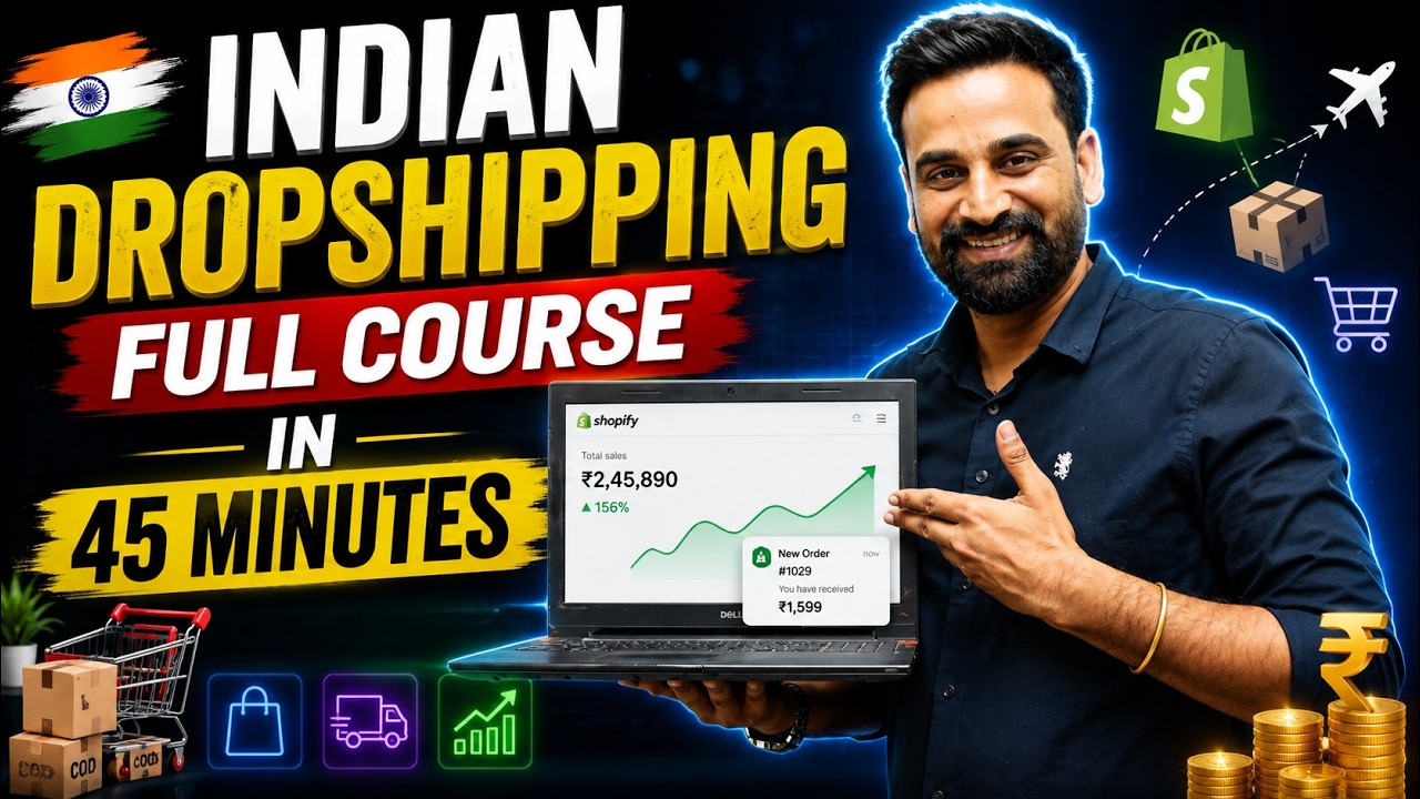 Indian Dropshipping Full Tutorial For Beginners 2026 || Hindi
