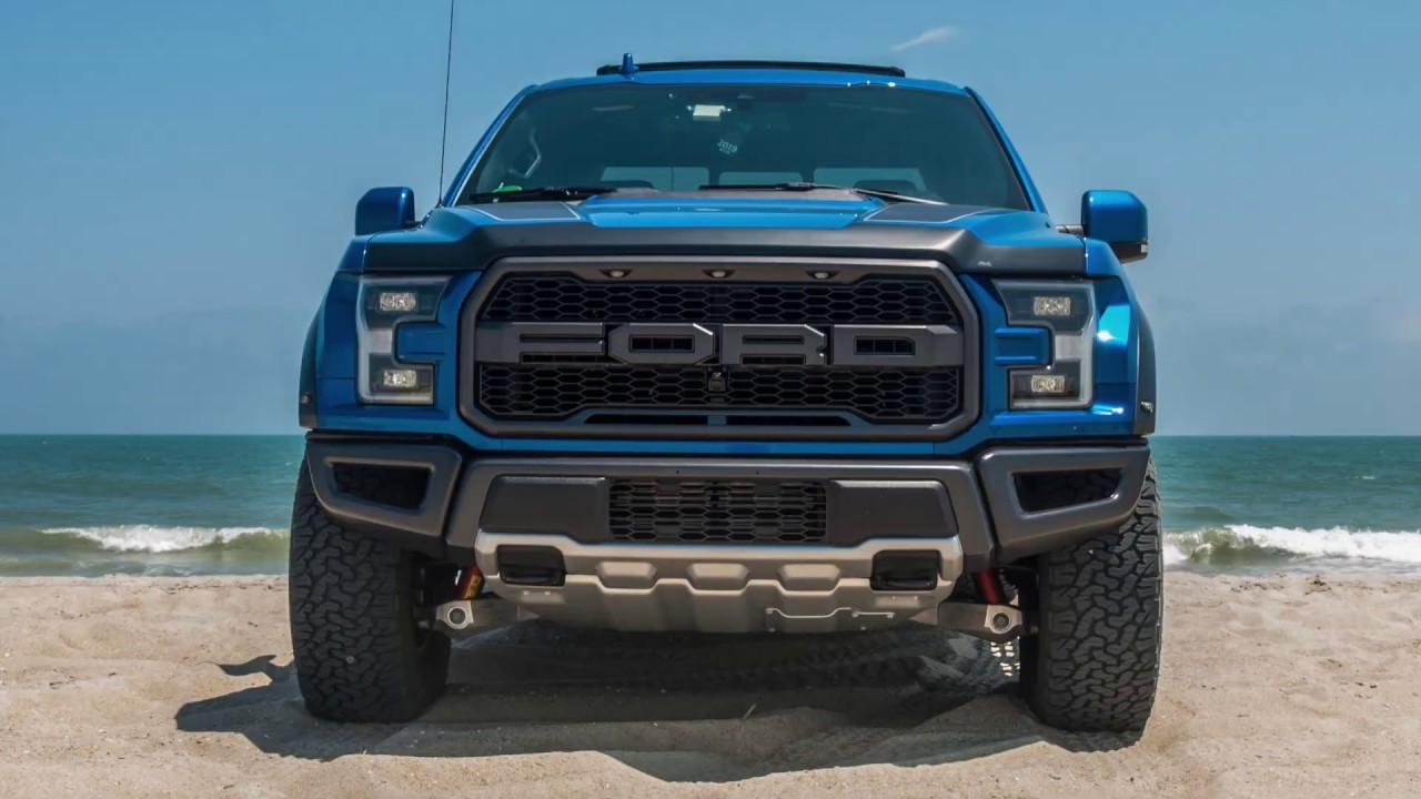 Ford Raptor vs  Beach