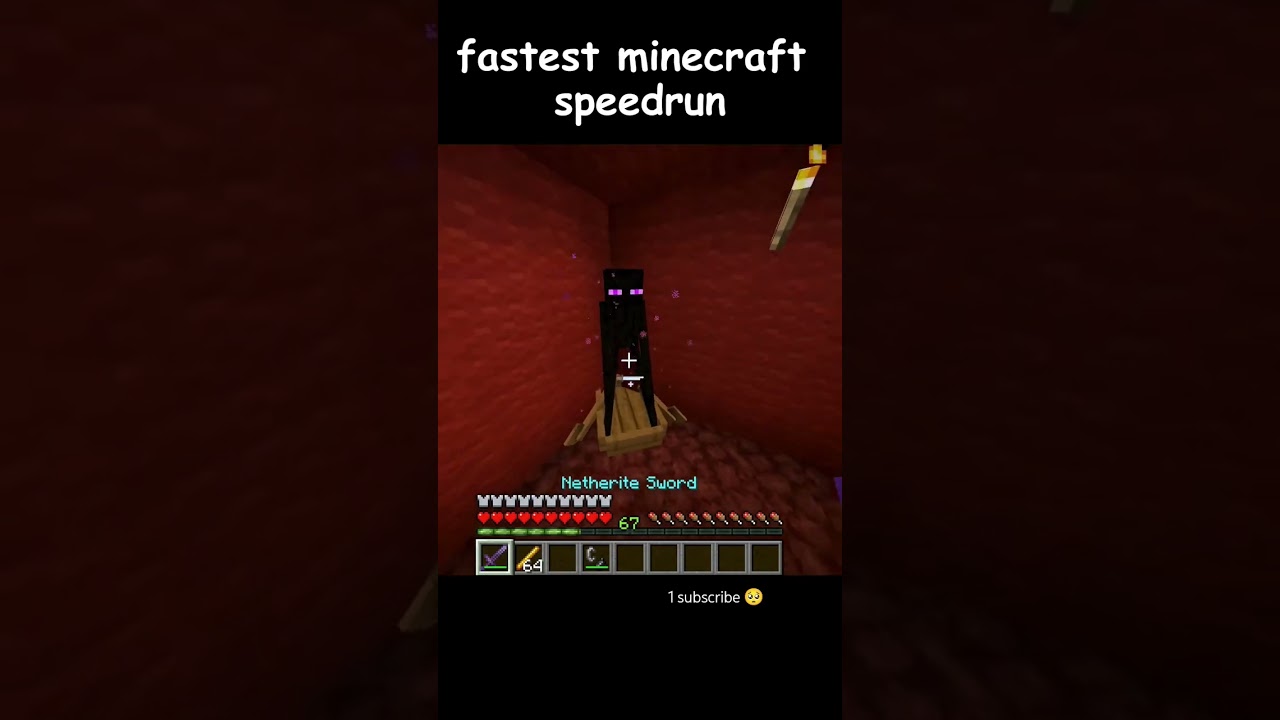Minecraft fastest speedrun || 