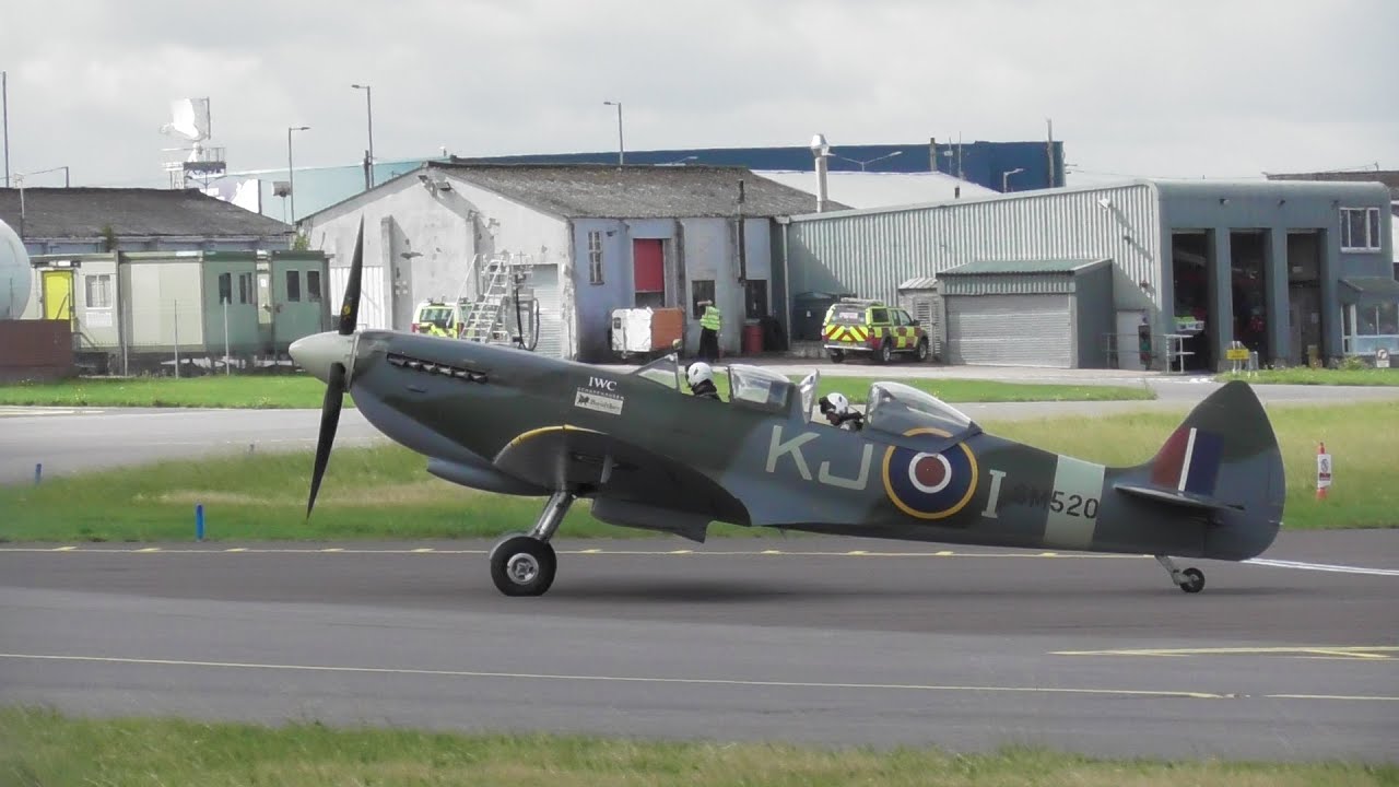 Planes at Exeter Airport 05/09/20 (Includes Flybe Dash 8 Departure & Spitfire)