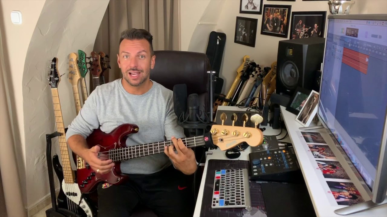 TEMESI BERCI - BASSZUSGITÁR #35 - SLAP - vendéghangok kiküszöbölése - dupla ujjas tépés