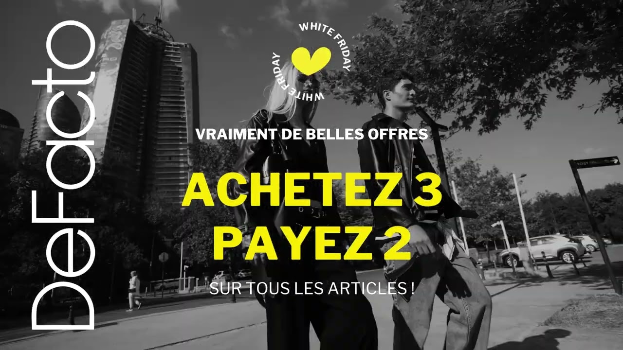 Le White Friday DeFacto est l&agrave; ! 🤍 Achetez 3, payez 2 seulement ! 🔥