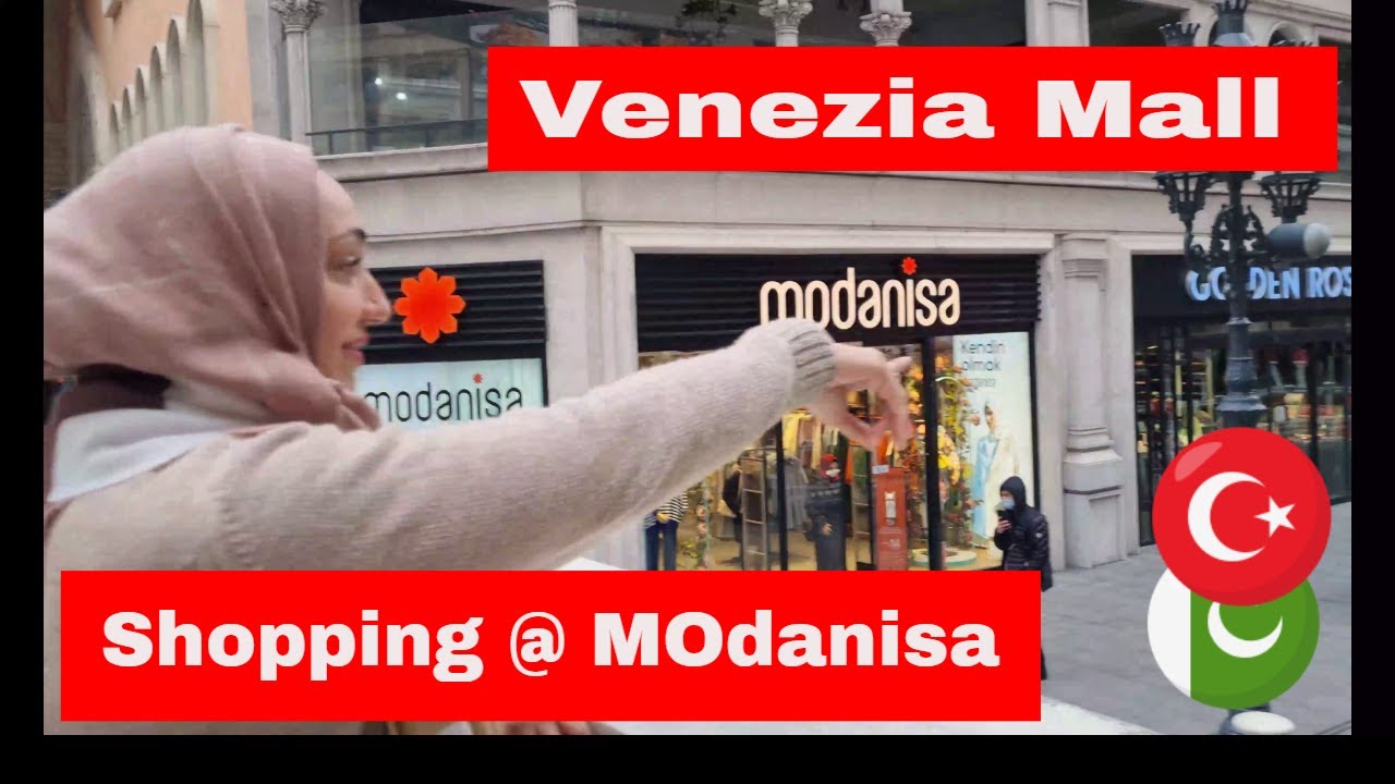 Most Beautiful Mall in Istanbul /Venezia Mall/ Shopping at Modanisa & Turkish food Review/ #modanisa