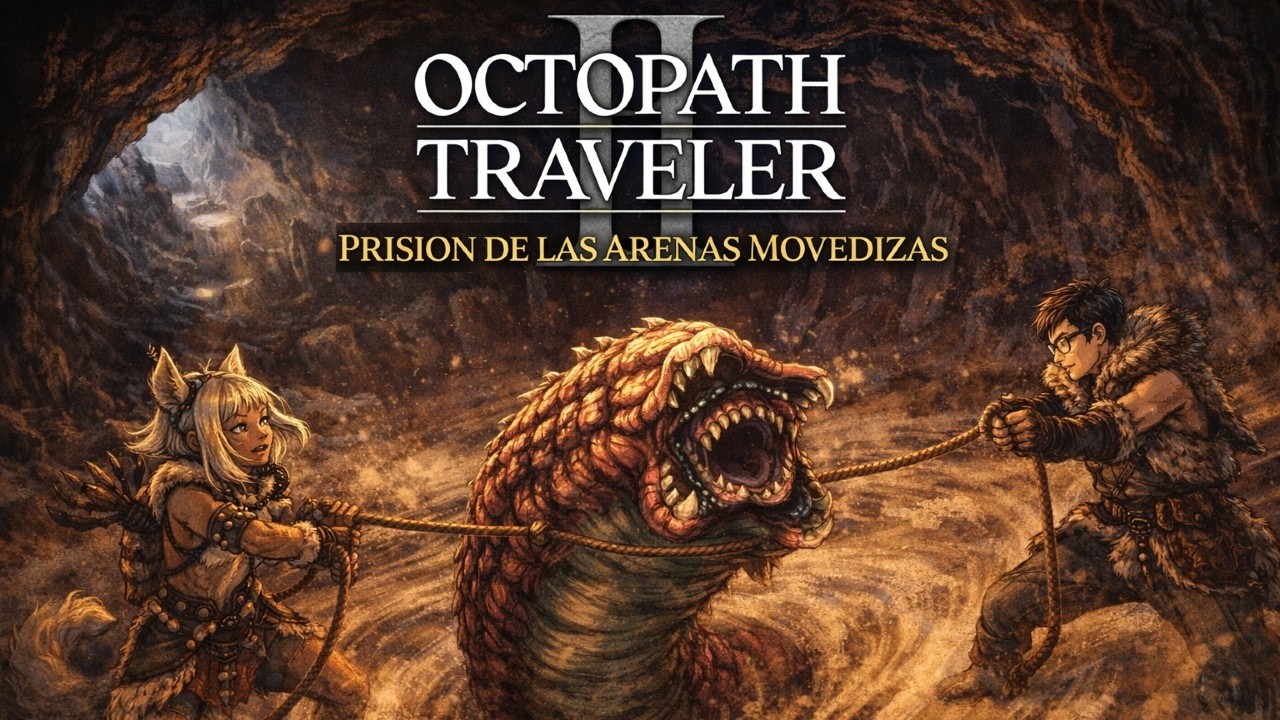 Guia al 100% de Octopath Traveler II | 33 | Prisión de las Arenas Movedizas [Nv.30]