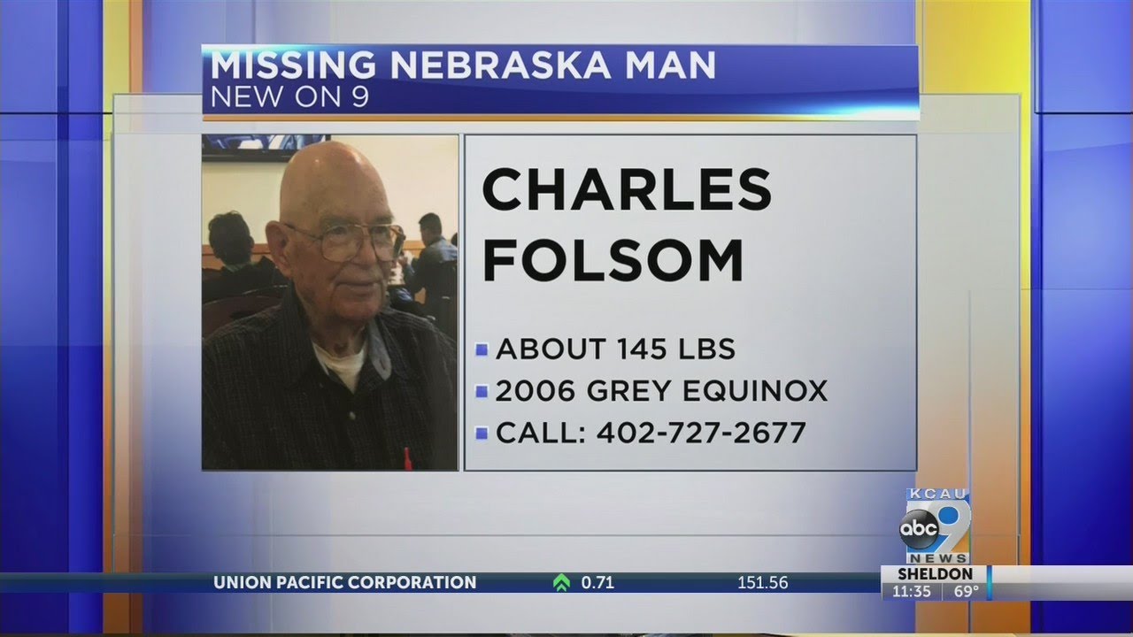 Missing Nebraska Man - 8/22/2018