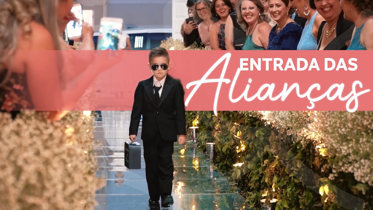 A melhor entrada das alianças com segurança de todas!! 😍✨🥰