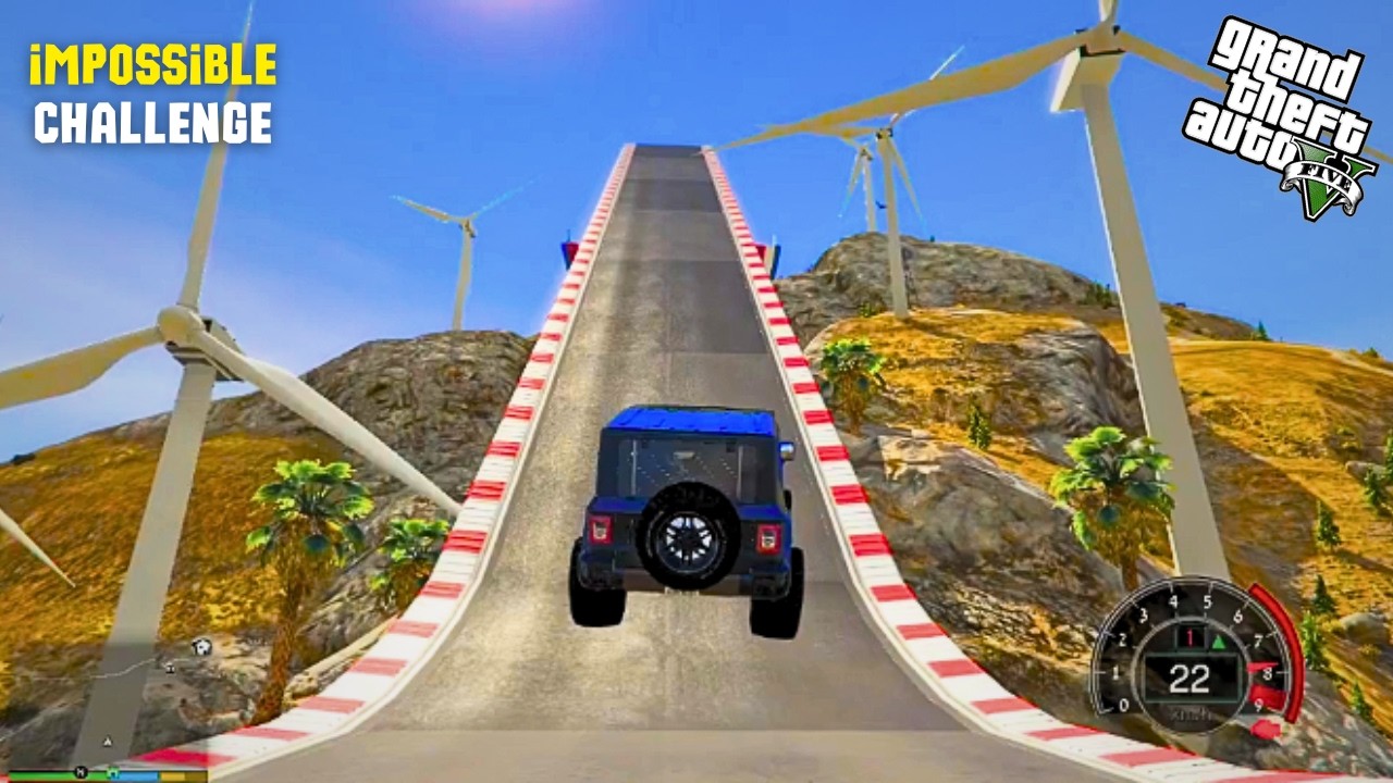 GTA 5 : SUV CARS Vs IMPOSSIBLE STUNT CHALLENGE | GTA 5 HINDI | GTA V