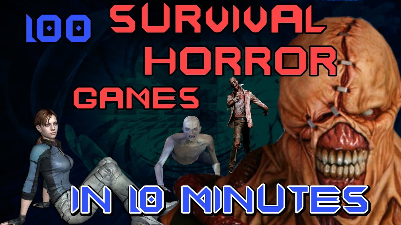 100 SURVIVAL HORROR games in 10 minutes
