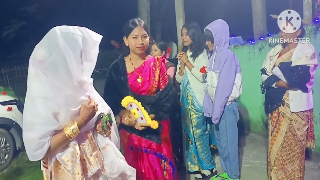 গাম্য সমাজৰ এখন সুন্দৰ বিয়াৰ 