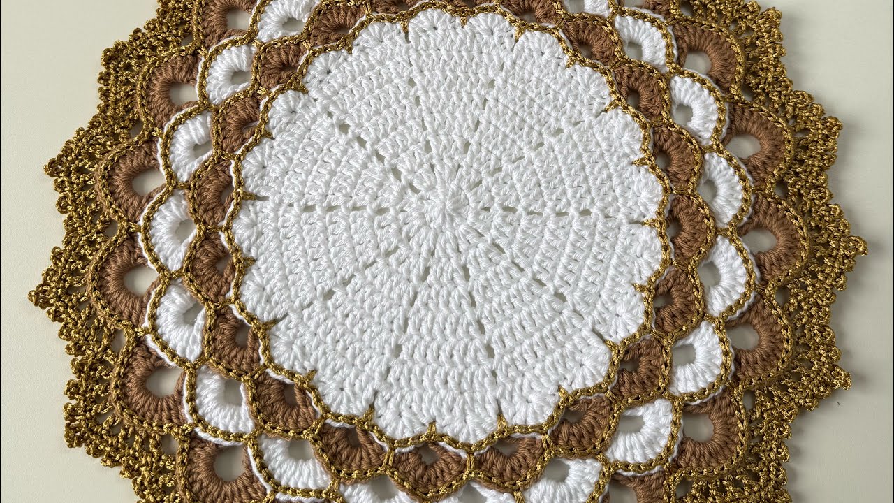 Sousplat de crochê passo a passo PARTE 2
