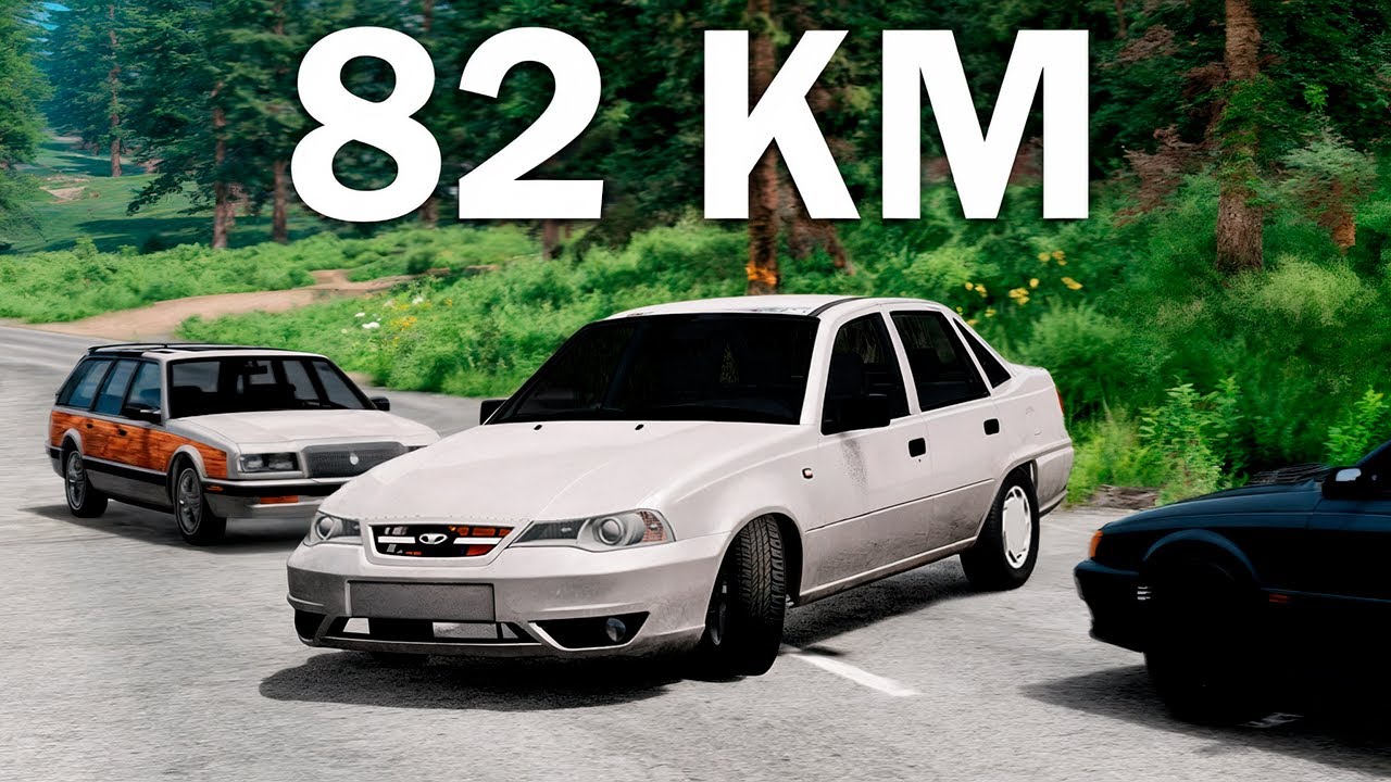 82 KM URILMASDAN NEXIA 2 CHALLENGE! URILSAM HAMMASI BOSHDAN | BeamNG Drive