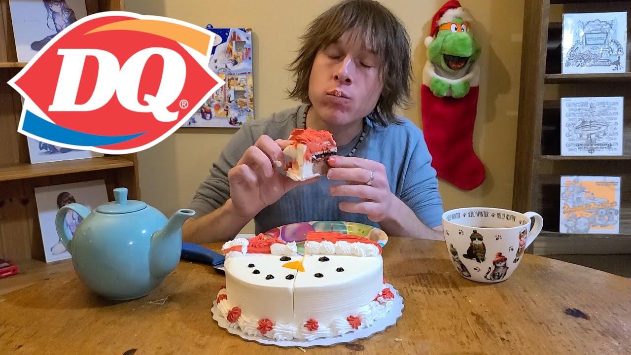 DQ | Dairy Queen Ice Cream Cake | Birthday Mukbang