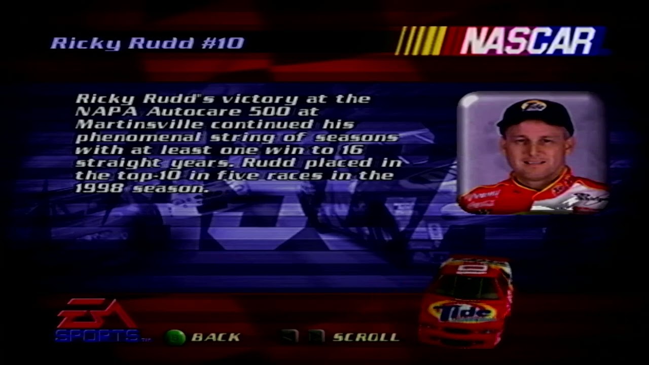 All Drivers on NASCAR 2000 (Nintendo 64 Edition)