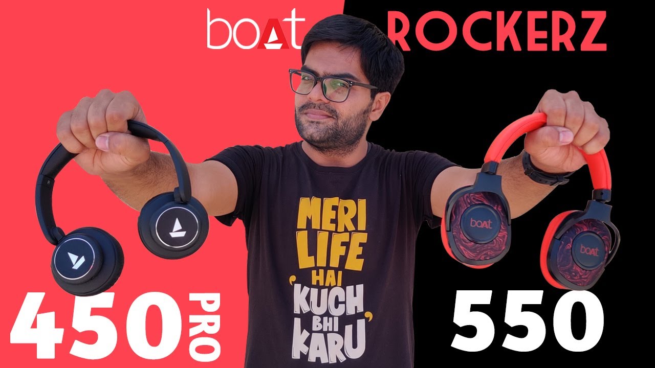 boAt Rockerz 450 PRO VS 550 Wireless Headphone 🎧🎧 Which one should you Buy 🤔🤔