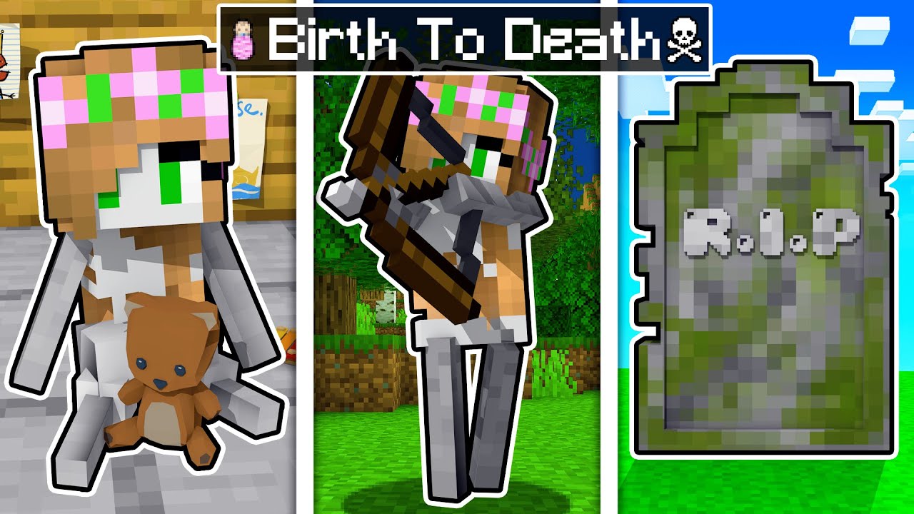 BIRTH to DEATH of a MINECRAFT SKELETON