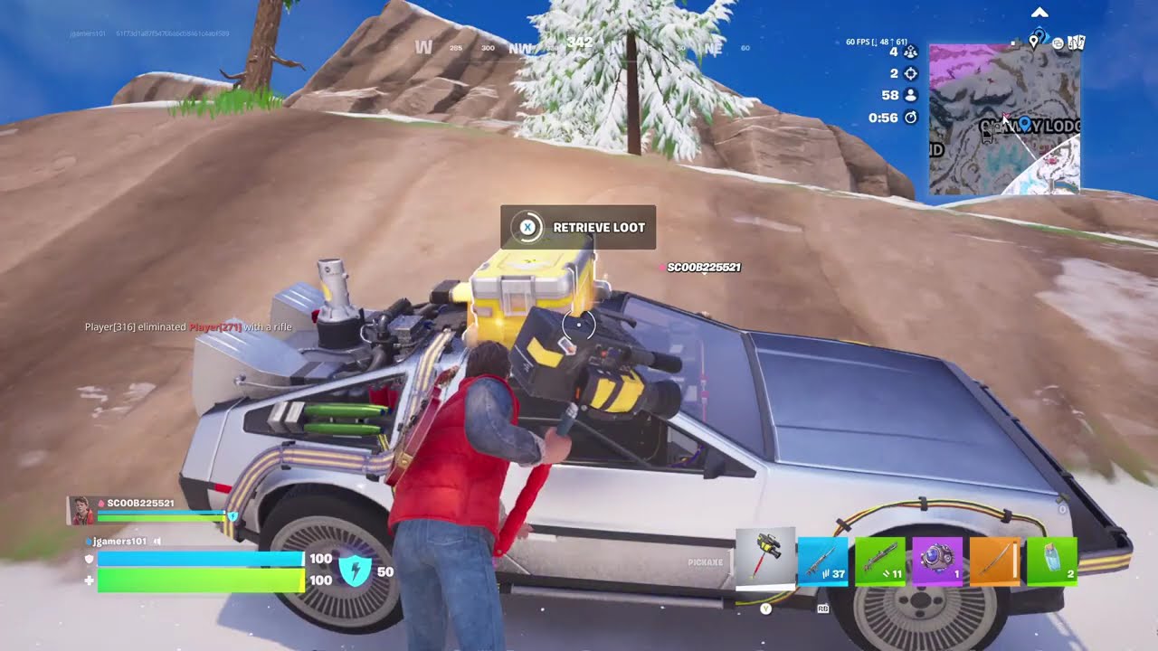 playing Fortnite duos with my friend