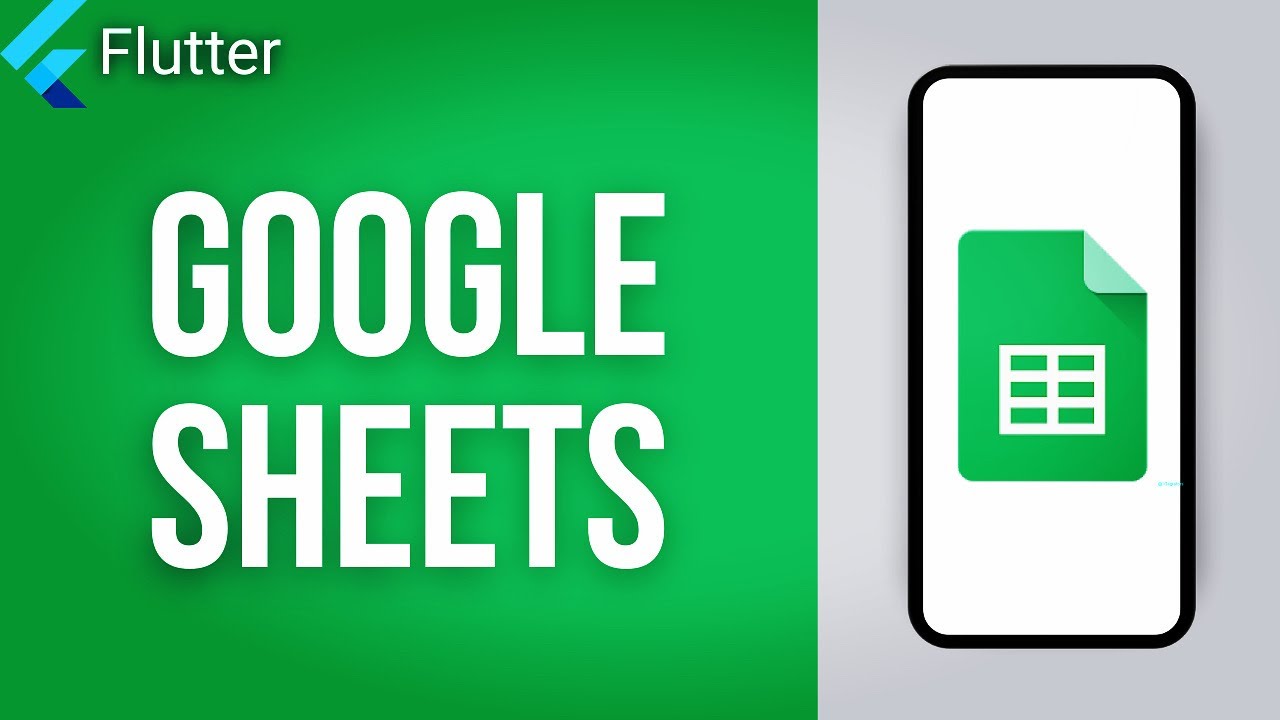 GOOGLE SHEETS &times; FLUTTER