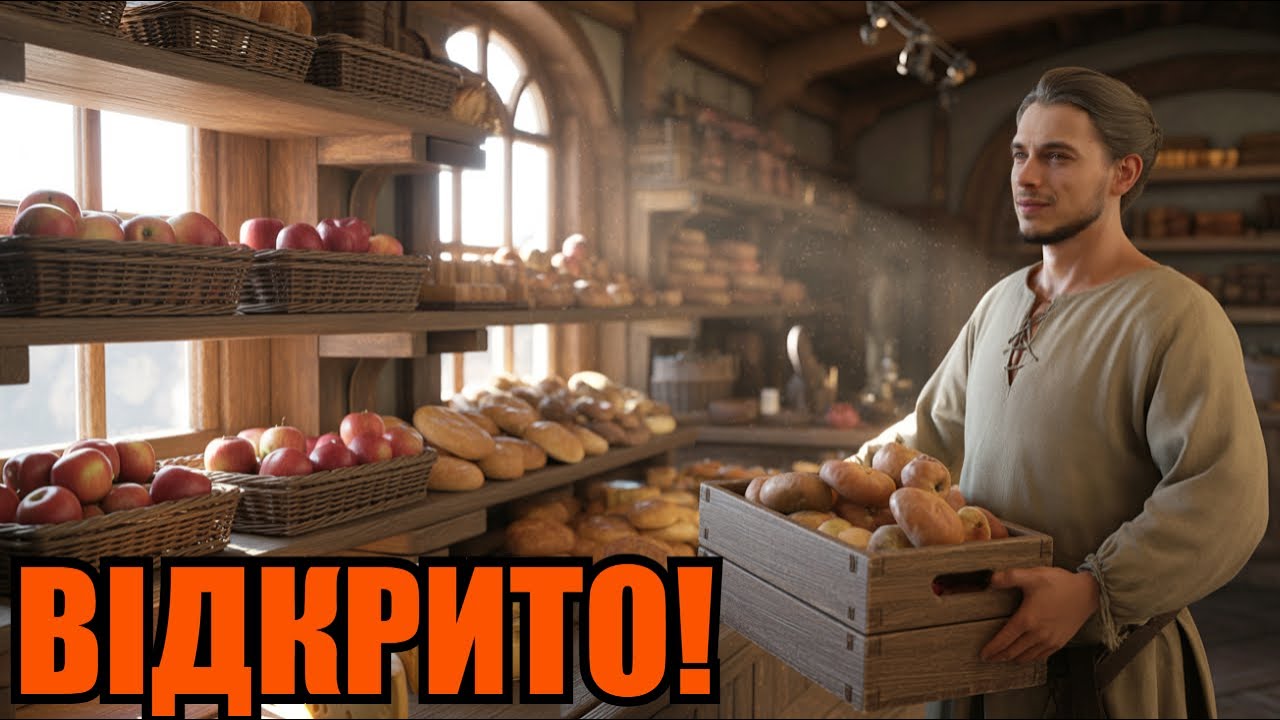 ВІДКРИВ СВІЙ РИНOК! 🍎 Old Market Simulator Частина 1 (Українською)