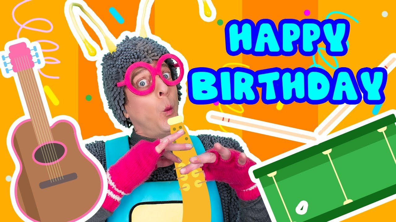A BIRTHDAY SONG, sing along with Little Beetle and Jumpy and play some instruments