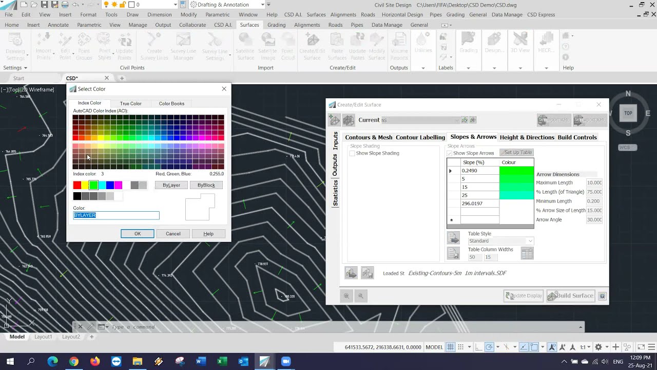 Civil Site Design Plus - Points and Surfaces