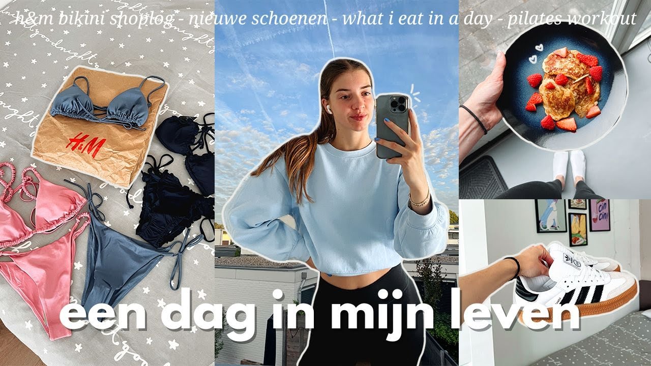 DAGVLOG ⭐️ h&m bikini shoplog 👙🛍 nieuwe schoenen & what i eat in a day 💘 ☆ Zenne Bakens