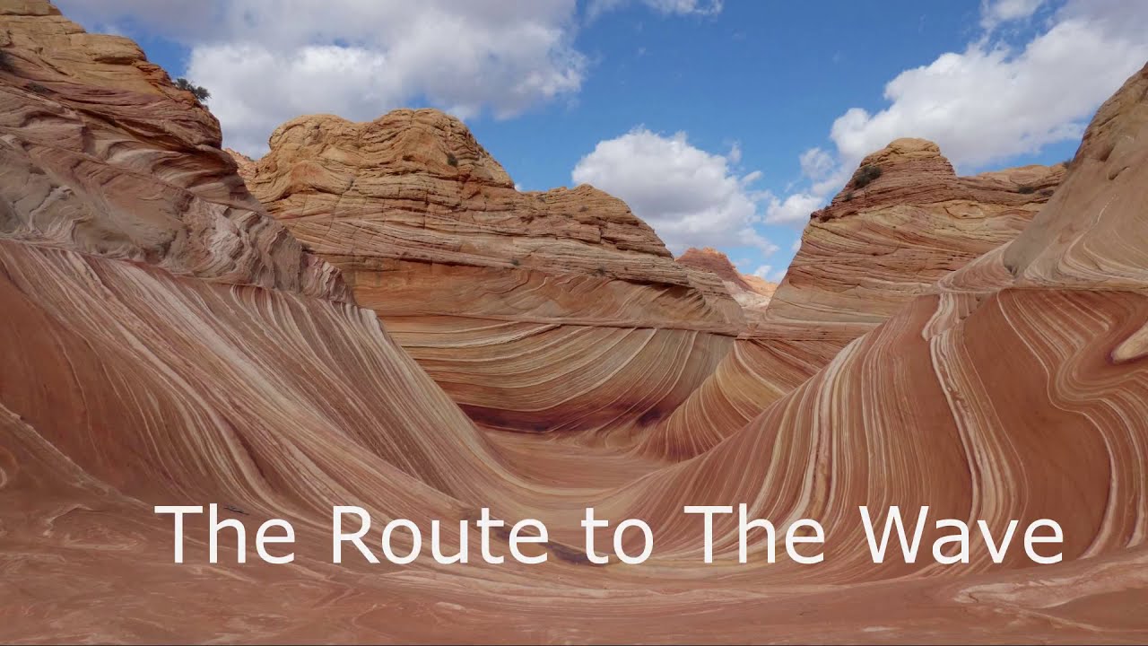 The Route to The Wave from the Wire Pass Trailhead