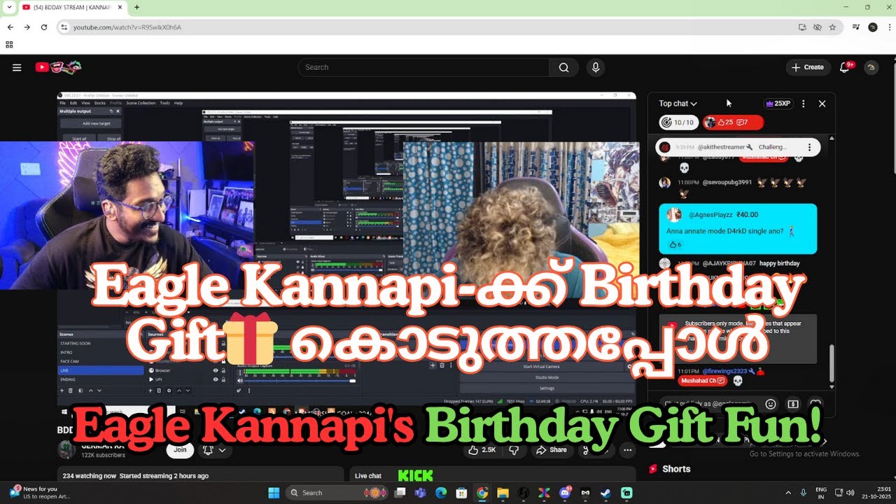 Eagle Kannapi-ക്ക് Birthday Gift🎁 കൊടുത്തപ്പോൾ 😍 | Eagle Kannapi Combo Funny Moments😂