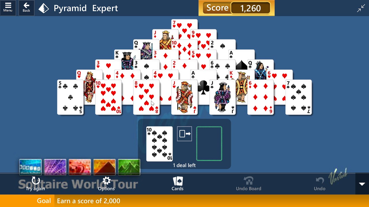 Microsoft Solitaire Collection - Pyramid [Expert] | February 16th 2020: Earn a Score of 2,000