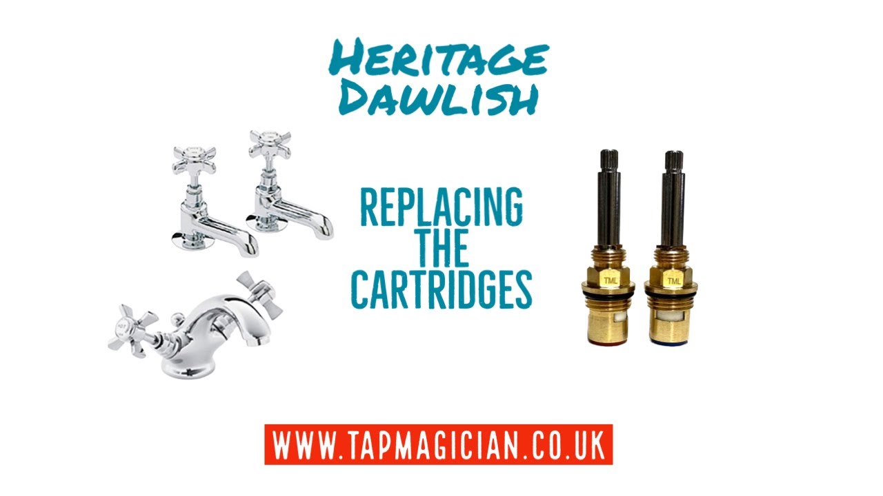 Heritage Dawlish - replacing the ceramic cartridges repair dripping tap @tapmagician