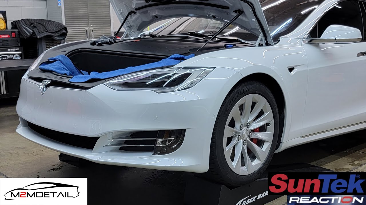 Tesla Model S Full Front End Paint Protection Film Install