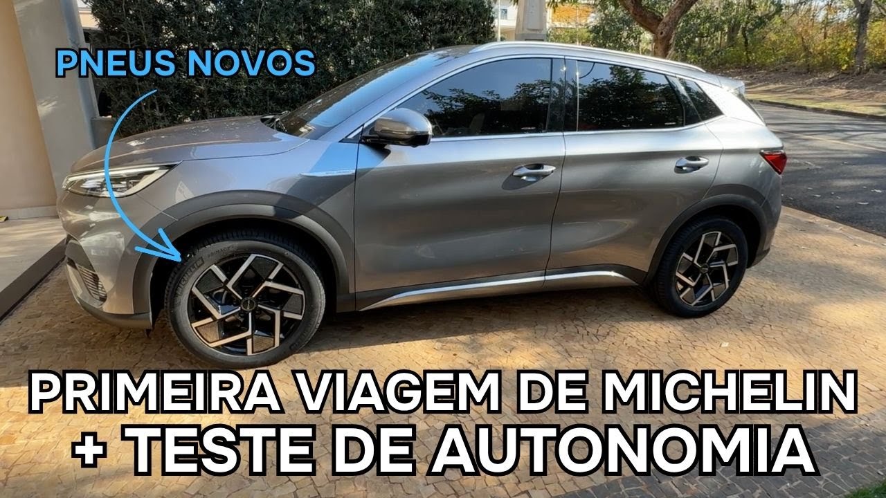Primeira viagem com os novos pneus Michelin no BYD Yuan Plus – teste de autonomia e impressões