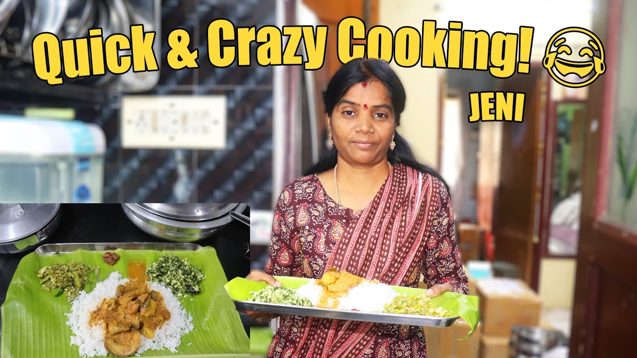 இன்னைக்கு கட கட குடு குடு சமையல்! 😂🔥 Speed Mode Cooking On! 🍳🔥JENI