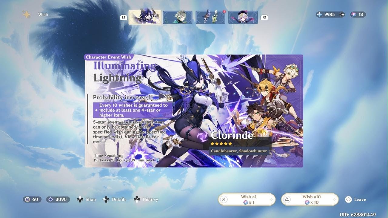 Genshin Impact Summoning - Clorinde