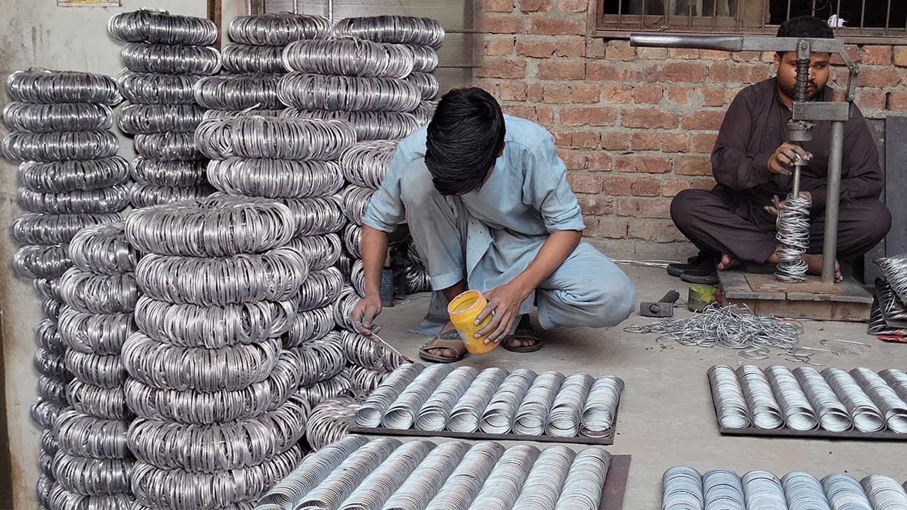 Blind Man Making Metal Bangles | Metal Bangles Manufacturing Process by hand