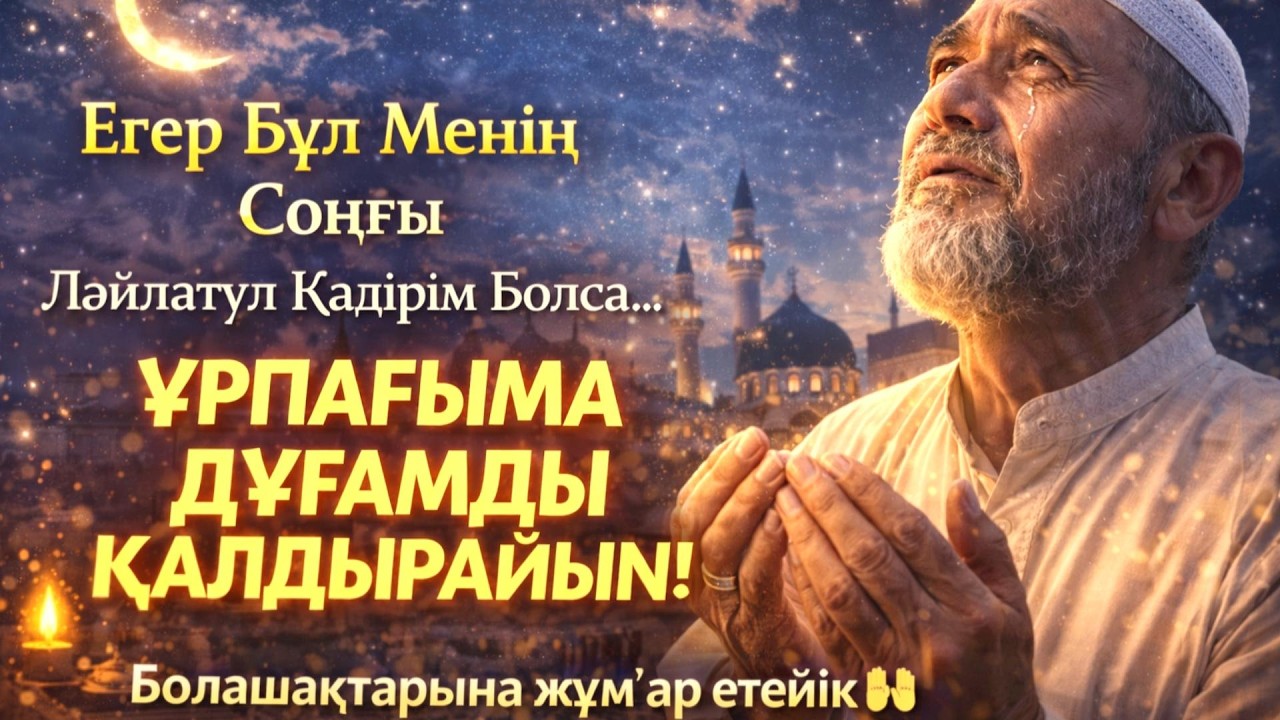Егер Бұл Соңғы Ләйләтул Қадірім Болса… 🤲 Дұғам Ұрпағымның Болашағына Арналсын