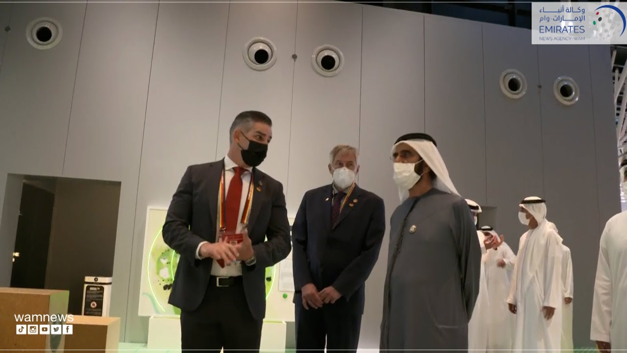 محمد بن راشد يزور جناح ألمانيا في إكسبو 2020 دبي