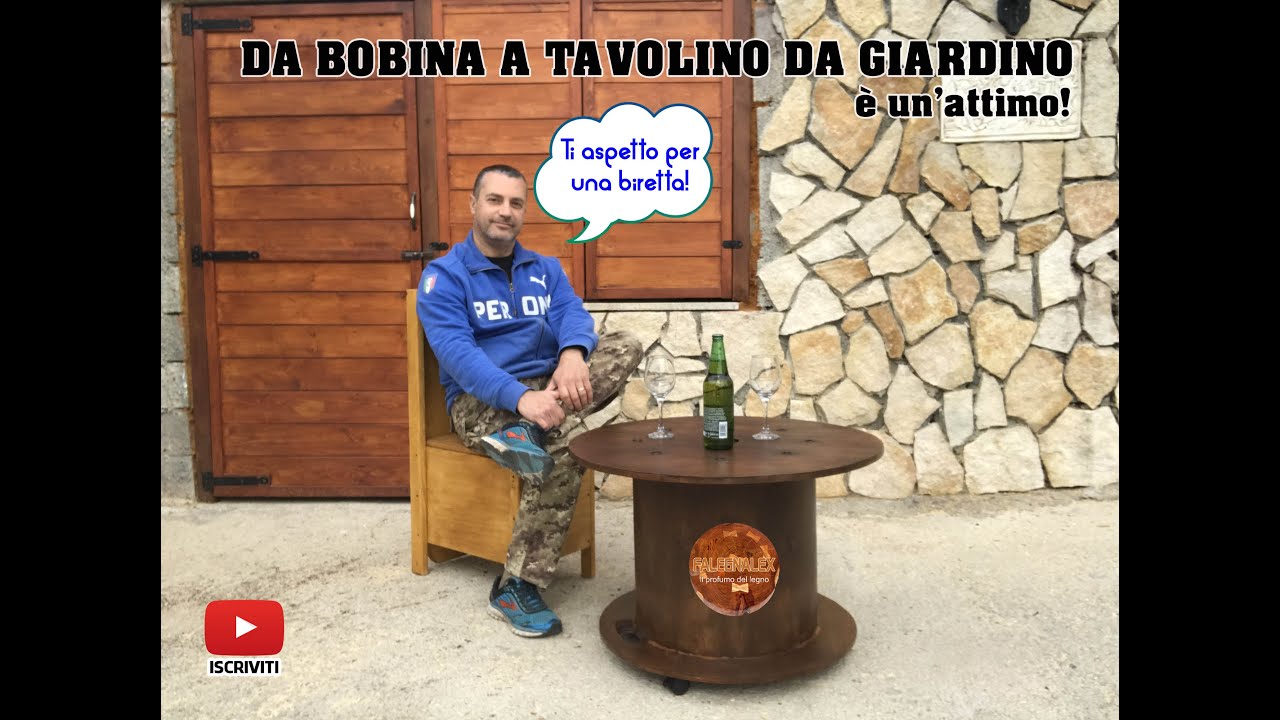 Da bobina a tavolino da giardino